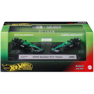 Hot Wheels F1 malé autíčka balenie 2 ks - Sauber: Hülkenberg + Bortoleto - Mattel