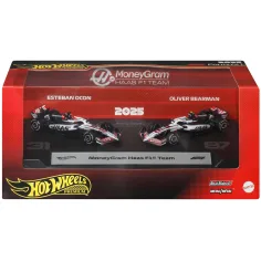 Hot Wheels F1 Malé Auto 2-balenie - Haas: Ocon + Bearman - Mattel