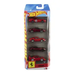 Hot Wheels Ferrari 5-dielna súprava autíčok 1/64 – Mattel