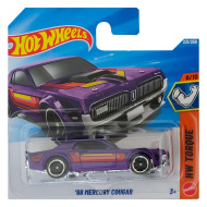 Hot Wheels: Mercury Cougar ’68 fialové autíčko 1:64 - Mattel
