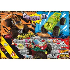 Hot Wheels Monster trucks 2 x 60-dielne maxi podlahové puzzle 50x35 cm - Lisciani obrázok 2