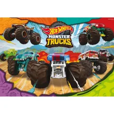 Hot Wheels Monster trucks 2 x 60-dielne maxi podlahové puzzle 50x35 cm - Lisciani obrázok 3