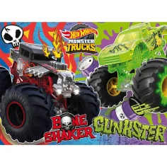 Hot Wheels Monster Trucks 24-dielne maxi podlahové puzzle 70x50 cm - Lisciani obrázok 2