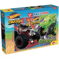 Hot Wheels Monster Trucks 24-dielne maxi podlahové puzzle 70x50 cm - Lisciani