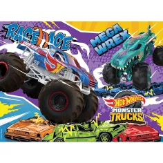 Hot Wheels Monster Trucks 48-dielne puzzle 35x25 cm - Lisciani obrázok 2
