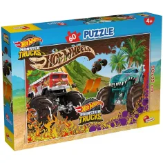 Hot Wheels Monster trucks 60ks puzzle 50x35cm - Lisciani