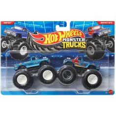 Hot Wheels Monster Trucks: Bigfoot vs Bigfoot Bite autíčko 2ks balenie 1/64 - Mattel