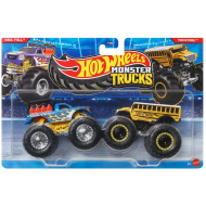 Hot Wheels Monster Trucks: Haul Y'All vs Too S'Cool malé autíčka balenie 2 ks 1/64 - Mattel