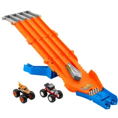 Hot Wheels Monster Trucks: Naháňačka s dráhou 2ks autíčok - Mattel obrázok 2