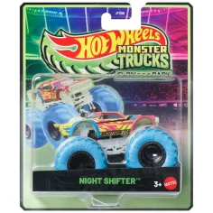 Hot Wheels Monster Trucks: Night Shifter autíčko svietiace v tme 1/64 – Mattel