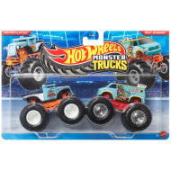 Hot Wheels Monster Trucks: Poo Poo Platter vs Fruit Smasher autíčka 2‑kusové balenie 1/64 - Mattel