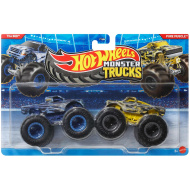Hot Wheels Monster Trucks: The 909 vs Pure Muscle malé autíčka balenie 2 ks 1/64 - Mattel