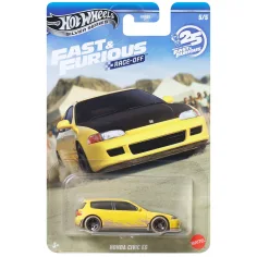 Hot Wheels: Rýchlo a zbesilo Honda Civic EG žlté autíčko 1/64 - Mattel