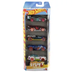 Hot Wheels: Sada malých áut s akčnými dráhami 5 ks - Mattel