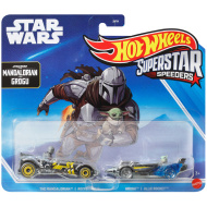 Hot Wheels: Superstar Speeders Star Wars The Mandalorian a Grogu autíčky balenie 2 ks 1/64 - Mattel