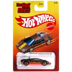 Hot Wheels: The Hot Ones Lamborghini Countach Pace Car malý automobil 1/64 - Mattel