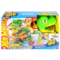 Hot Wheels: T-Rex Útok dráhový set - Mattel