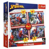 Hrdinský Spidermna 4v1 puzzle 70-54-48-35dielne - Trefl