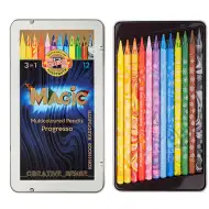 ICO: KOH-I-NOOR Progresso Magic 12-dielny set farebných ceruziek