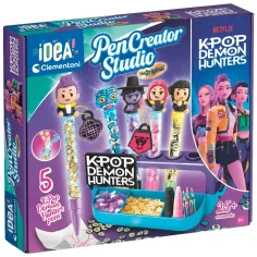 Idea! K-Pop Démonskí lovci: Kreatív výroba pier 5 pierkami – Clementoni