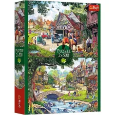 Idylický život 2x500ks puzzle - Trefl