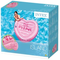 Intex: Nafukovací gumový matrac v tvare srdca 145x142cm obrázok 2