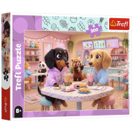Jazvečíky v kaviarni 300-dielne puzzle - Trefl