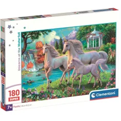 Jednorožce pri vodopáde 180ks super puzzle - Clementoni