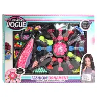 Jewelry Vouge: DIY Súprava na pradenie a výrobu šperkov so strojom, farebnými priadzami a perlami