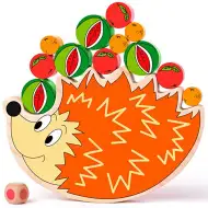 Ježko, drevená hračka na rozvoj zručnosti