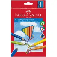 Faber-Castell: Junior farebné ceruzky 30ks+strúhadlo
