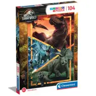 Jurassic World dinosaury Supercolor 104-dielne puzzle - Clementoni