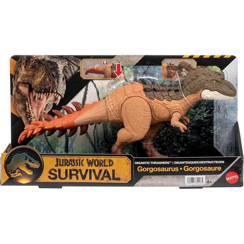 Jurassic World: Obrovský útočný Gorgosaurus dinosaurus so zvukom - Mattel