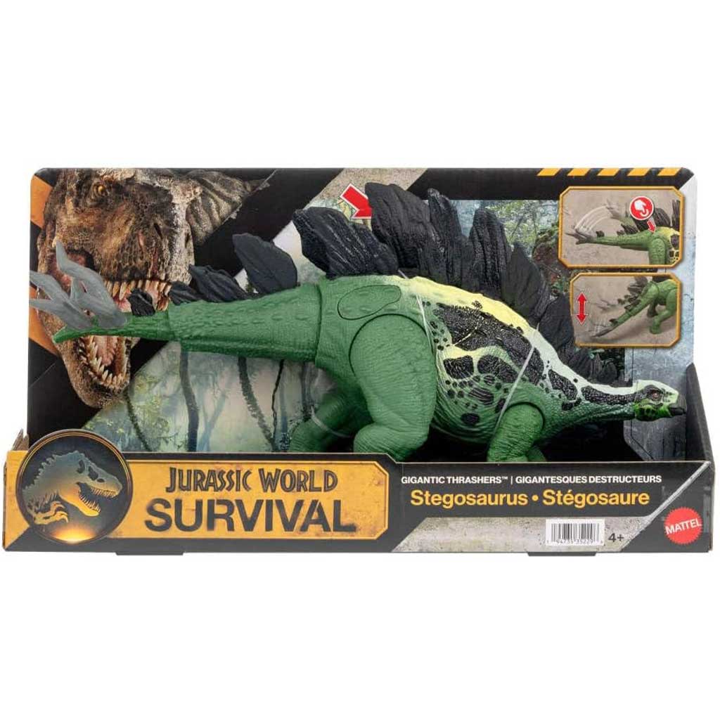 Jurassic World: Obrovský útočný Stegosaurus dino so zvukom - Mattel