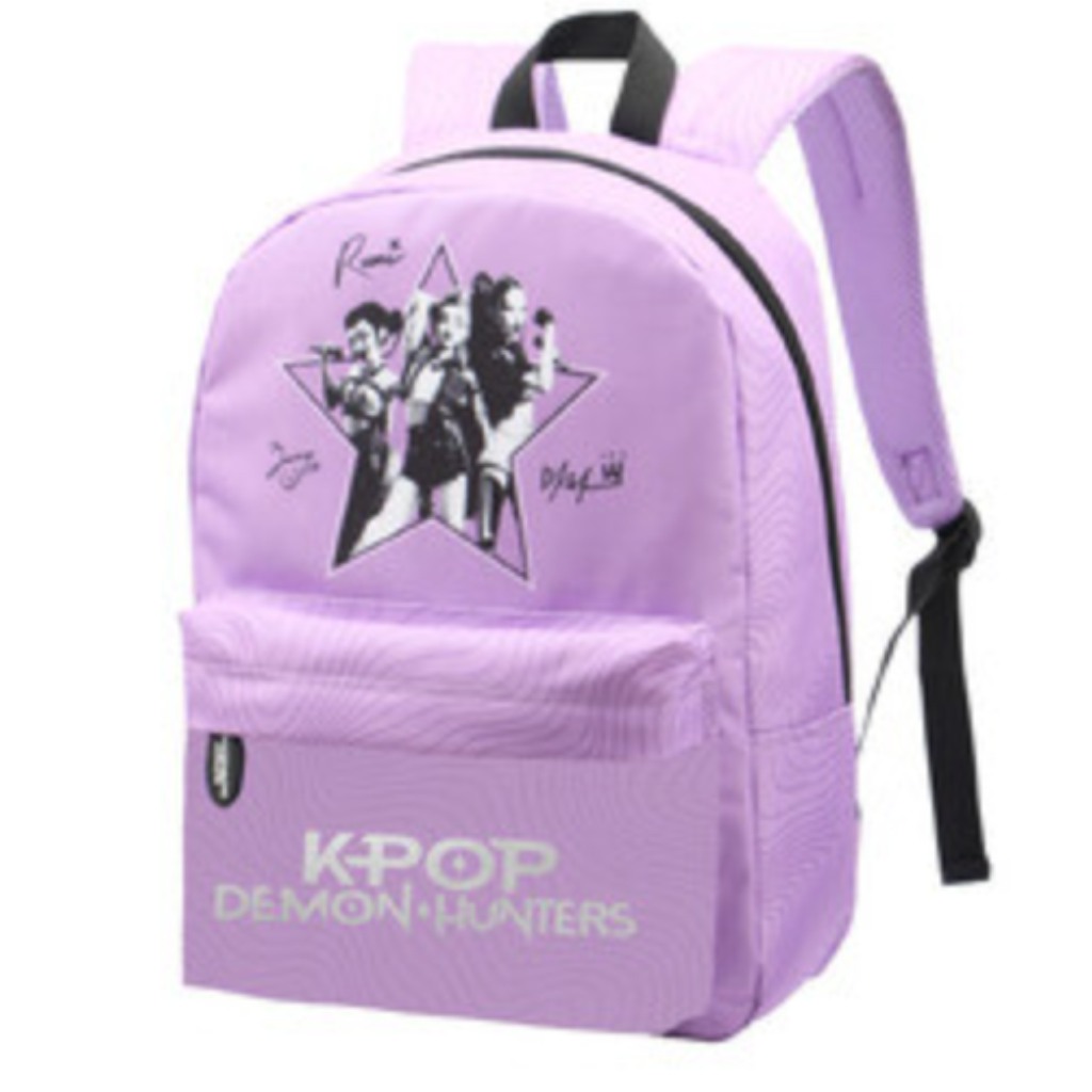 St.Right K-Pop Démonskí lovci fialový školský batoh