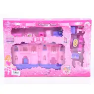 Kaštieľ pre princeznú s nábytkom a svetlom