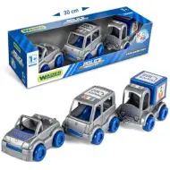 Kid Cars Policajné vozidlá 3 dielny set - Wader