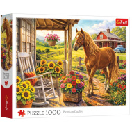 Kôň na farme 1000-dielne puzzle - Trefl