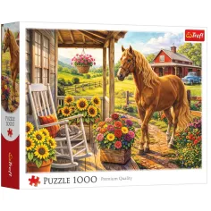 Kôň na farme 1000-dielny puzzle - Trefl
