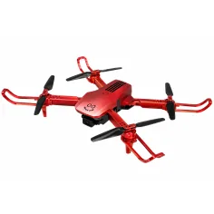 KOO: Kotaro 078 červený skladací diaľkovo ovládaný dron s dvojitou kamerou a LED osvetlením obrázok 2