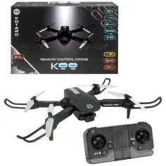 KOO: Kotaro 080 šedý skladací diaľkovo ovládaný dron s dvojitou kamerou a LED osvetlením