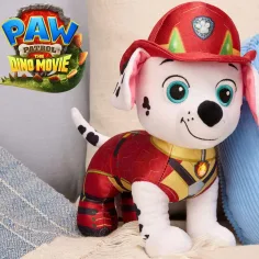 Labková patrola: Dino kino Marshall, interaktívna plyšová postavička, 25 cm – Spin Master obrázok 3
