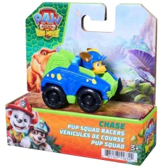 Labková patrola: Dino Movie Chase mini pretekárske autíčko 6,4 cm - Spin Master