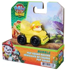 Labková patrola: Dino Movie Rubble mini pretekárske autíčko 6,4 cm - Spin Master