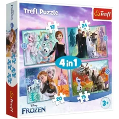 Ľadové kráľovstvo 2. 4 v 1 puzzle set - Trefl