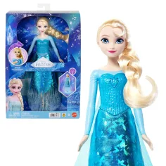 Ľadové kráľovstvo - Spievajúca Elsa bábika s svetelnou show - Mattel