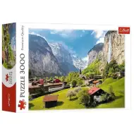 Lauterbrunnen, Švajčiarsko 3000dielne puzzle - Trefl