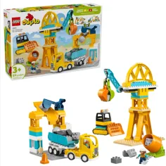LEGO® DUPLO®: 3 v 1 stavebná plocha a pracovné stroje (10476)