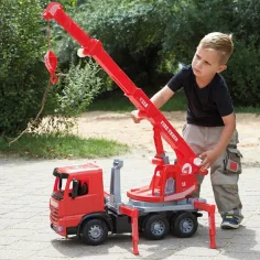 LENA: Mercedes-Benz Arocs veľké žeriavové požiarne auto 70 cm obrázok 4