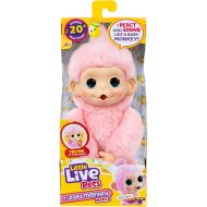 Little Live Pets: Mini Maki Luna Lemon interaktívna ružová opička